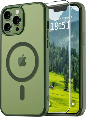 Miniatura 116 de vnnink para iPhone 12 y iPhone 12 Pro, funda de teléfono celular translúcida con protección contra caídas de grado militar, mate magnética
