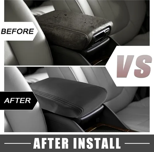 Miniatura 6 de Almohadilla de consola central de automóvil, impermeable, protector de caja de asiento, color negro para Toyota 4Runner 1996-2002