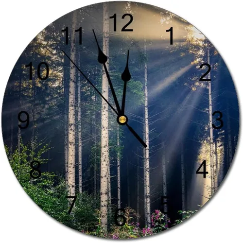 Miniatura 40 de Reloj de pared silencioso sin tictac de PVC, montañas del Tirol del Sur, Italia, senderismo, C, funciona con pilas, 10 pulgadas (9.8 in), reloj