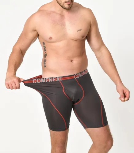 Miniatura 3 de Comfneat Calzoncillos tipo bóxer para hombre de 9 pulgadas de largo, transpirables, paquete de 4