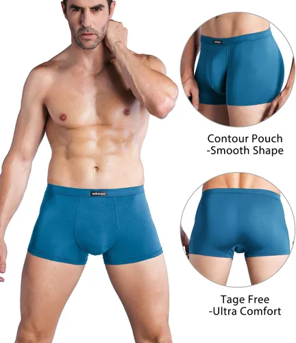 Miniatura 2 de Wirarpa - Boxers de microfibra Modal transpirable para hombre, de banda, empaque múltiple.
