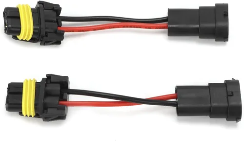 Arnés de cableado de faros delanteros H11 a 9005/9006, adaptador de luz antiniebla, universal, 12 V, 24 V, Plug and Play, ajuste directo para Nissan