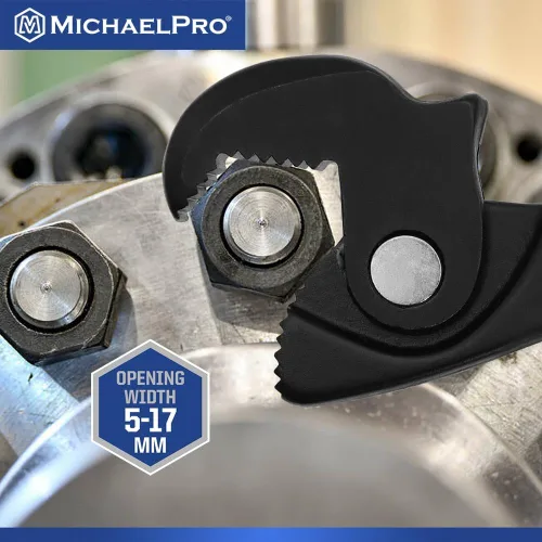 Miniatura 6 de MichaelPro Llave de Ajuste Automático de Tamaño 3/16" a 11/16", "MP001229", "Negro