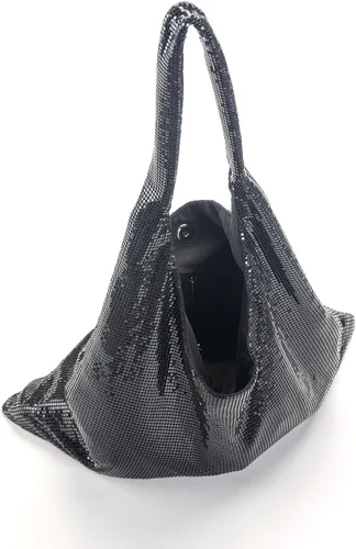 Miniatura 5 de Beilaidisi Bolso de mano con lentejuelas para mujer, con brillantina, bolso de hombro brillante grande
