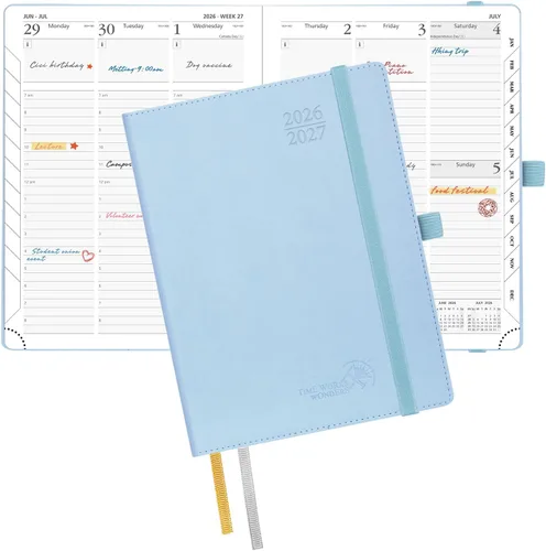 Miniatura 57 de POPRUN Agenda de bolsillo 2026-2027, tamaño del bolso, 4 x 6.25 pulgadas, calendario de bolsillo (julio de 2026 a junio de 2027) para bolso