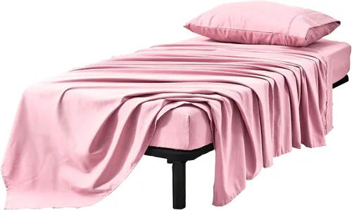 Miniatura 20 de Kingnex Sábanas de sofá cama individual para sofá cama extraíble de 36 x 72 pulgadas, microfibra suave de doble cepillado 1800, 3 piezas incluyen 1