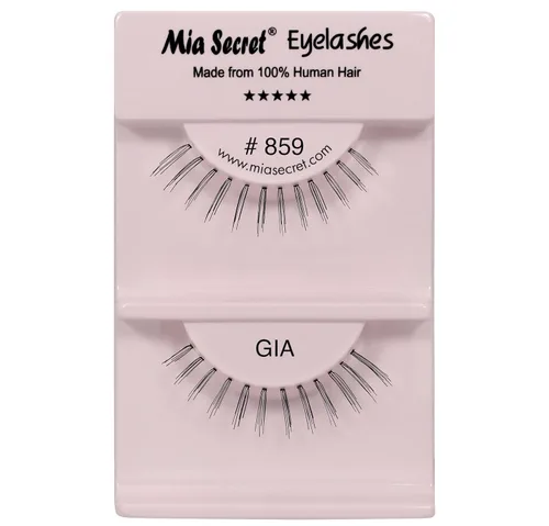 Miniatura 24 de Mia Secret Demi Wispies - Pestañas postizas de estilo natural, pestañas de tira fina, banda transparente invisible, pestañas de cabello humano