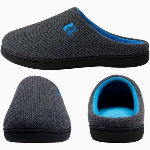 Miniatura 3 de Pantuflas RockDove para hombre de espuma viscoelástica, dos tonos
