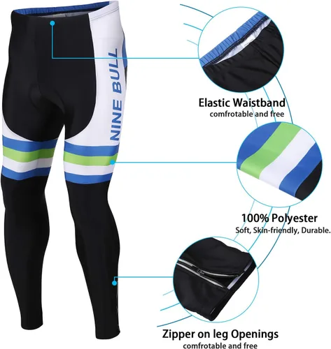Miniatura 6 de Conjunto de camiseta de ciclismo para hombre, camiseta reflectante de secado rápido y pantalones cortos de ciclismo acolchados 3D, M