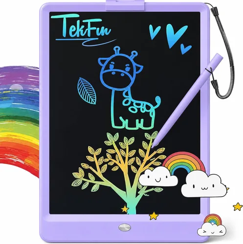 Miniatura 16 de TEKFUN: Tablero de garabatos LCD de 8.5 pulgadas, tabla de dibujo para niños, tableta de escritura, tablero de dibujo mágico, tablero de garabatos