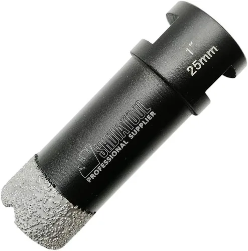 Miniatura 14 de SHDIATOOL Brocas de núcleo de diamante, 2 unidades de 1/4 de pulgada para porcelana, cerámica, ladrillo, ladrillo al vacío, sierra de agujero