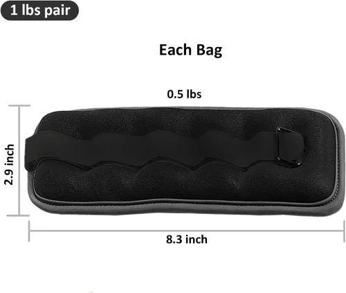 Miniatura 4 de Pesas de tobillo/muñeca, pesas pequeñas para mujeres y niños, equipo de ejercicio con correas ajustables para fitness, gimnasio, baile, caminar