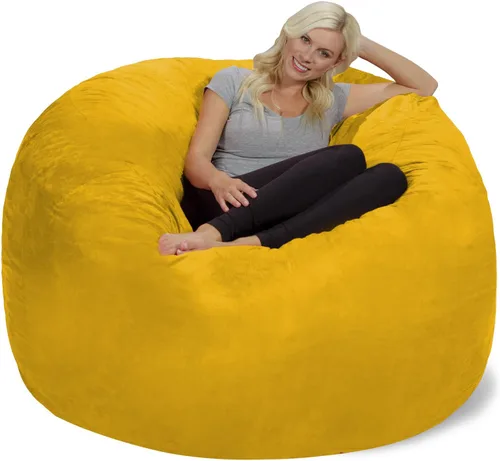 Miniatura 67 de Chill Sack Bean Bag Funda para silla, 3 pies, microgamuza - Oliva