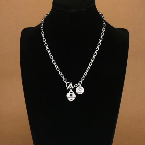 Miniatura 2 de ARETIS Kpop Bangtan - Collar para niños Be the best J-HOPE JIMIN JIN JK RM SUGA V Collar Bangtan Boys Lover Jewelry Gift for Bangtan Boys Fans