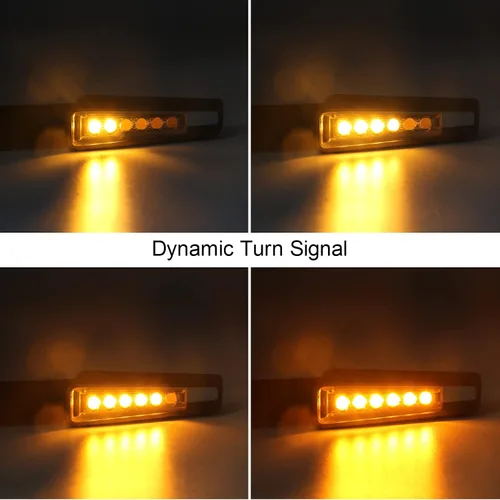 Miniatura 2 de Luces indicadoras de motocicleta que fluyen luces LED intermitentes para YAMAHA FZ8 MT07 FZ6 FZ09 FZ07 VMAX para DAYTONA 675 para VSTROM DL650