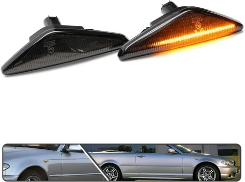 Miniatura 5 de 2 piezas de luces de señalización laterales LED intermitentes dinámicas ámbar para BMW Serie 3 E46 Coupé Convertible LCI 323Ci 325Ci 328Ci 330Ci