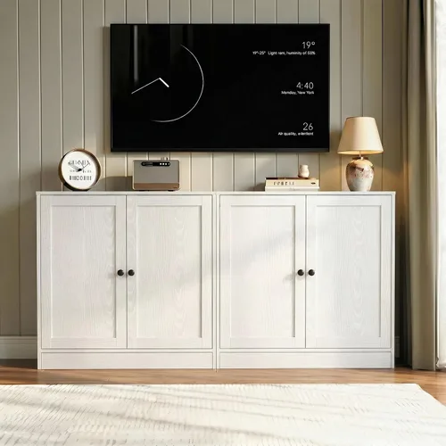 Miniatura 11 de TUSY Soporte de TV para TV de 65 pulgadas, moderno centro de entretenimiento para sala de estar, consola multimedia de 63 pulgadas