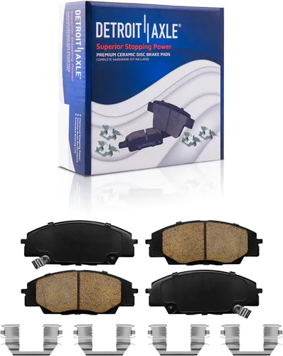Miniatura 130 de Detroit Axle - Kit de freno delantero para Dodge Ram 1500 Durango Dakota Chrysler Aspen Dakota Driver Side Disco Freno Pinza de freno de cerámica