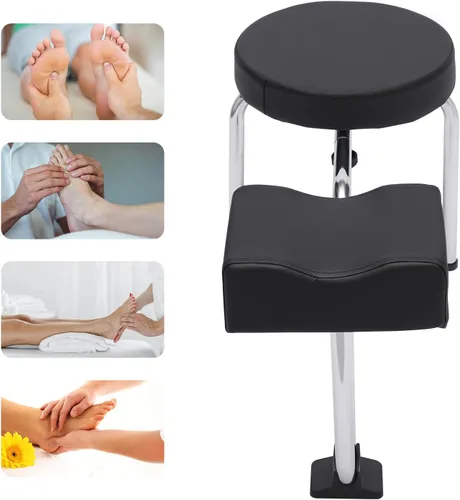 Miniatura 7 de Silla de pedicura con reposapiés, altura ajustable, reposapiés, soporte para reposapiés, estación de manicura para uñas, spa, salón de belleza