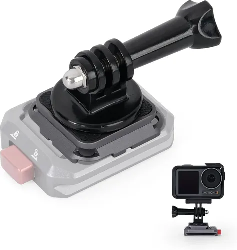 IFOOTAGE Adaptador de cámara de acción de liberación rápida, adaptador de montaje de trípode de aluminio, placa de liberación rápida compatible con
