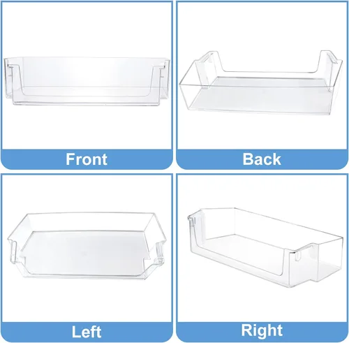 Miniatura 7 de 2 Pack W11239961 W10900538 Cajón de estante para puerta de refrigerador - Compatible con refrigerador Whirlpool WRS311SDH/ WRS325SDH/WRS321SDH