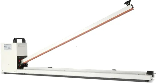 Sellador térmico por impulso con barra de sellado, máquina de sellado y corte de bolsas de alta resistencia, ancho de sellado de 0.315 pulgadas, 1