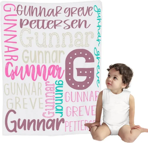 Miniatura 9 de Manta de bebé personalizada para niño, mantas de bebé personalizadas para niños, regalos personalizados para bebés, mantas con nombre, manta suave
