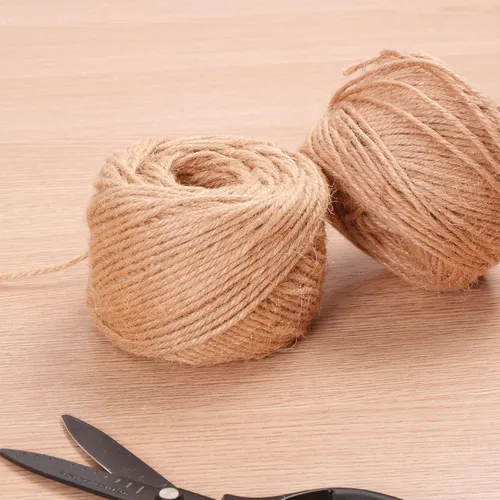 Miniatura 3 de Cambaverd Cuerda de yute natural de 200 pies, 0.118 in, 4 capas, cuerda para plantas trepadoras, jardinería, manualidades, regalos, envoltura