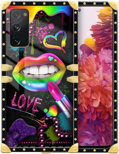 Miniatura 75 de Funda compatible con Samsung Galaxy Note 10 Plus, Lipstick Lips Note 10 Plus para niñas, TPU suave a prueba de golpes, protección rígida
