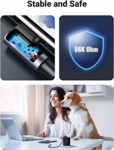 Miniatura 8 de UGREEN Cable USB a USB C de 90 grados, cable de carga rápida USB C compatible con iPhone 16/16 Plus/16 Pro/16 Pro Max/15/Samsung Galaxy
