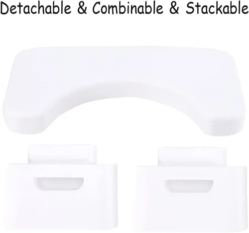 Miniatura 2 de Taburete de inodoro plegable de 7 pulgadas, taburete para excrementos en cuclillas, taburete de baño, escalones de asistencia para el inodoro, se