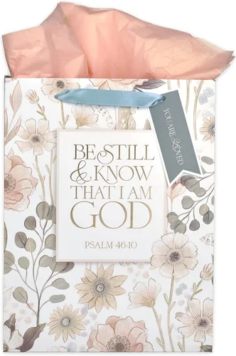 Miniatura 63 de Christian Art Gifts Bolsa de regalo grande de las Escrituras de Paisaje con tarjeta de felicitación y juego de papel de seda para niños: cada