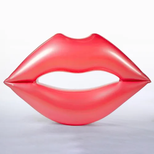 Flotador gigante de labios rojos para piscina – Tumbona de agua extragrande para adultos de 70.86 x 62.99 pulgadas, flotador de piscina inflable con