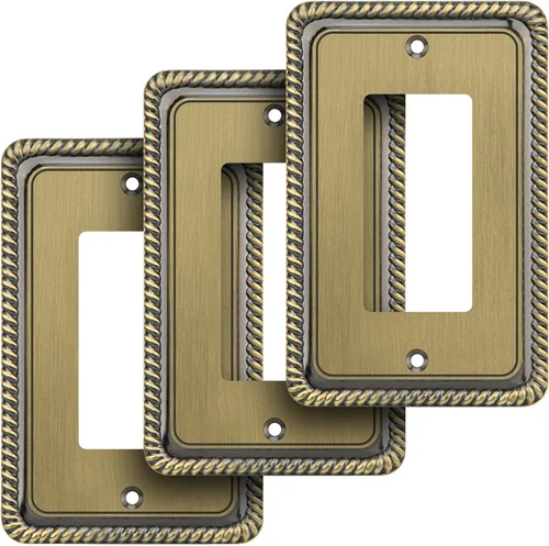 Miniatura 38 de Henne Bery Placa Decorativa de Pared con Borde de Cuerda Placa de Interruptor Cubierta de Tomacorriente