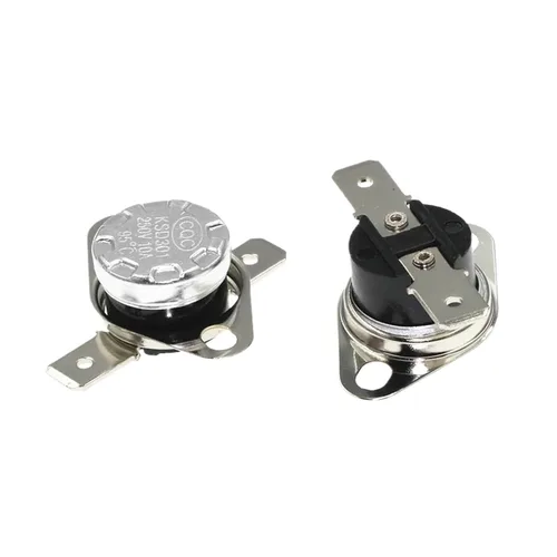 KSD301 250V 10A Normally Open/Normally Closed Temperature Controller Thermistor Switch 0-95 Degrees Celsius(0 Degree,Normally Closed)
