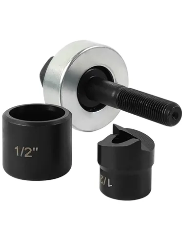 AMZCNC Unidad perforadora de 1/2 pulgada de tamaño de orificio de conducto con perno de extracción manual - (0.86 pulgadas - tamaño real del agujero)