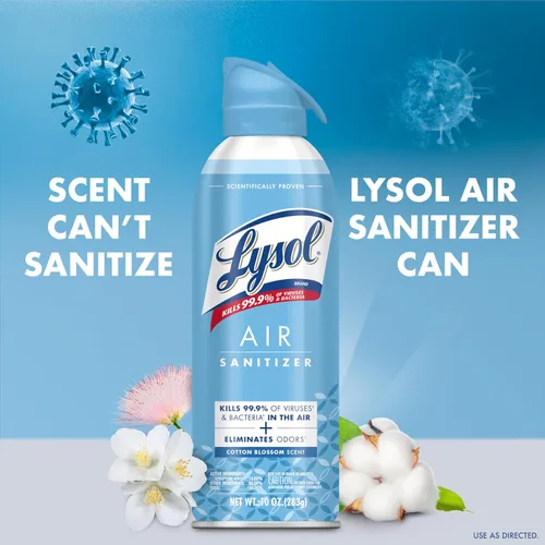 Miniatura 4 de Lysol Air - Desinfectante en aerosol con eliminador de olores para el hogar y la oficina, aerosol desinfectante, alternativa a ambientador, aroma a