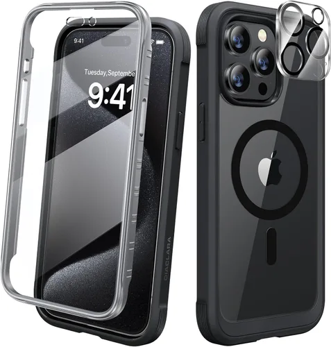 Miniatura 71 de Diaclara - Funda compatible con iPhone 11, carcasa resistente de cuerpo completo con protector de pantalla integrado sensible al tacto y Transparente