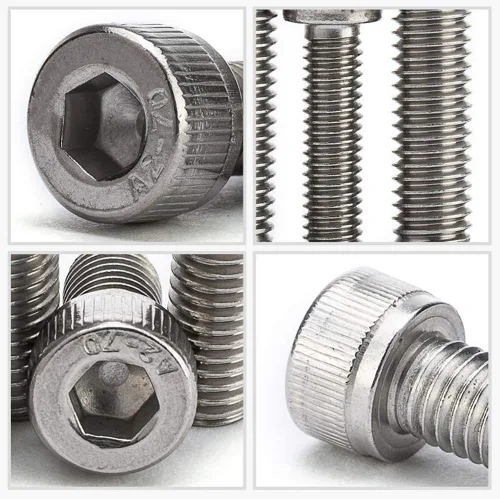 Miniatura 5 de #2-56 UNC Kit surtido de tornillos de cabeza hexagonal de acero inoxidable