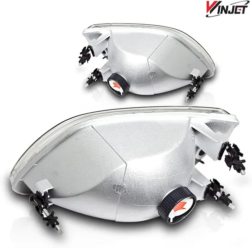 Miniatura 4 de WJ10-0014-01 faros delanteros con lente transparente, carcasa cromada Winjet (Ford)
