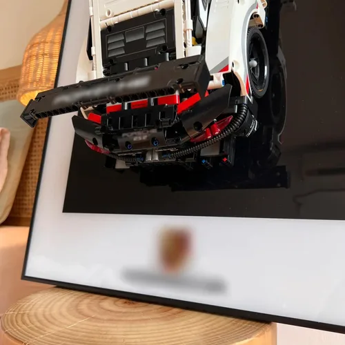 Miniatura 6 de iLuane Tablero de exhibición para LEGO Technic Porsche 911 RSR Race Car Model Building Kit 42096, coleccionables para adultos, montaje en pared