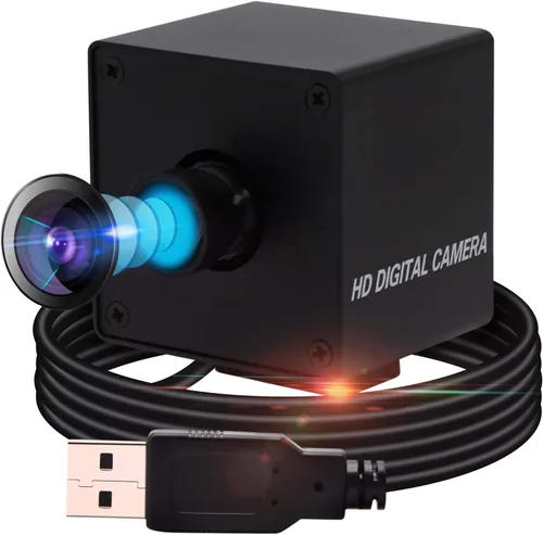 Miniatura 8 de Módulo de cámara USB de gran angular de 13 MP con micrófono para computadora 100 grados sin distorsión lente cámara web mini UVC USB2.0 PC cámara