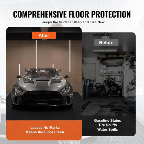Miniatura 7 de VEVOR Tapete para Piso de Garaje, 3'x5' Tapete para Derrames de Aceite, Tapete para Piso de Garaje Debajo del Automóvil, Duradero, Reutilizable