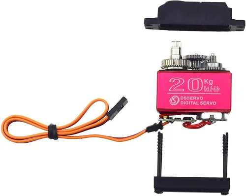 Miniatura 3 de ZOSKAY Servo de alto par con engranaje de metal, servo digital estándar 25KG/0.13S 6.8V para autos RC 1/8 1/10 (ángulo de control 20kgPRO 270)