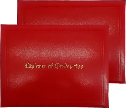 Miniatura 27 de GraduationMall Cubierta impresa para diploma para certificado 8.5 x 11 pulgadas, real, paquete de 1