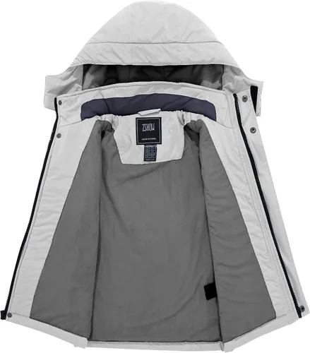 Miniatura 3 de ZSHOW Chaqueta de esquí impermeable para niño, abrigo de nieve con capucha, Nieve