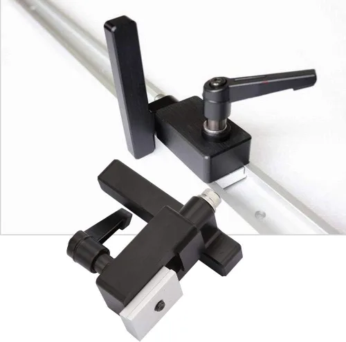 Miniatura 6 de Hyuduo Tope de pista de inglete, ranura en T para carpintería, limitador de canaleta para carpintería, pistas en T, herramientas manuales