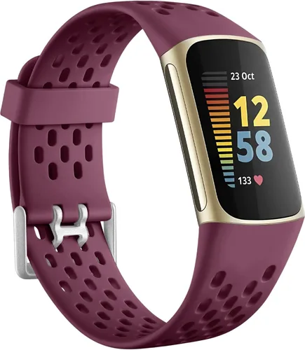 Miniatura 21 de Getino Bandas compatibles con Fitbit Charge, correas deportivas de repuesto ajustables transpirables suaves para Fitbit Charge 5/6, Negro
