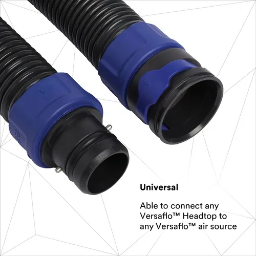 Miniatura 2 de 3M PAPR, Versaflo - Tubo de vinilo de respiración de ajuste de longitud BT-30, respirador purificador de aire eléctrico, conexión giratoria