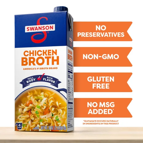 Miniatura 4 de SWANSON S Caldo de pollo 100% natural, cartón de 32 onzas